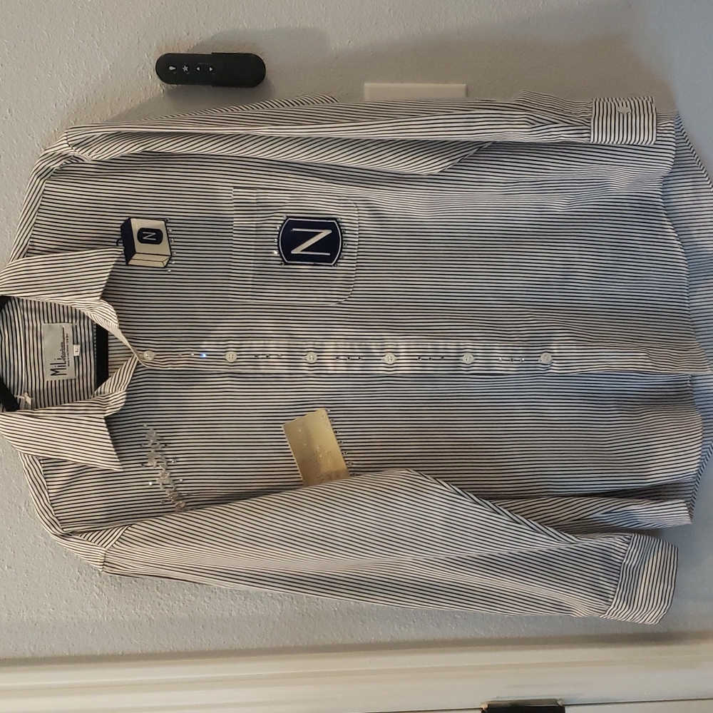 Blinged out button down shirt size large